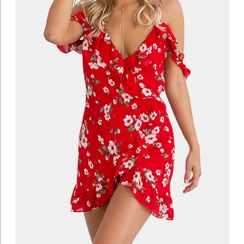 Wrap Floral Dress